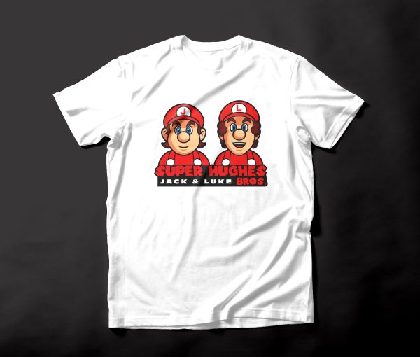 Super Hughes Bros. Tee - Jack & Luke Hughes - Image 2